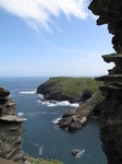 SX07140 Tintagel Haven and caves from Tintagel Castle.jpg